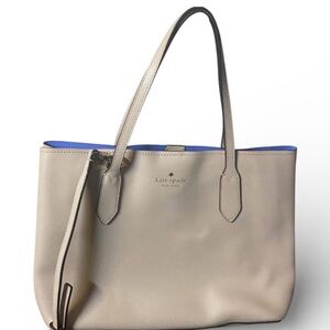 Kate Spade Cream and Blue Satchel